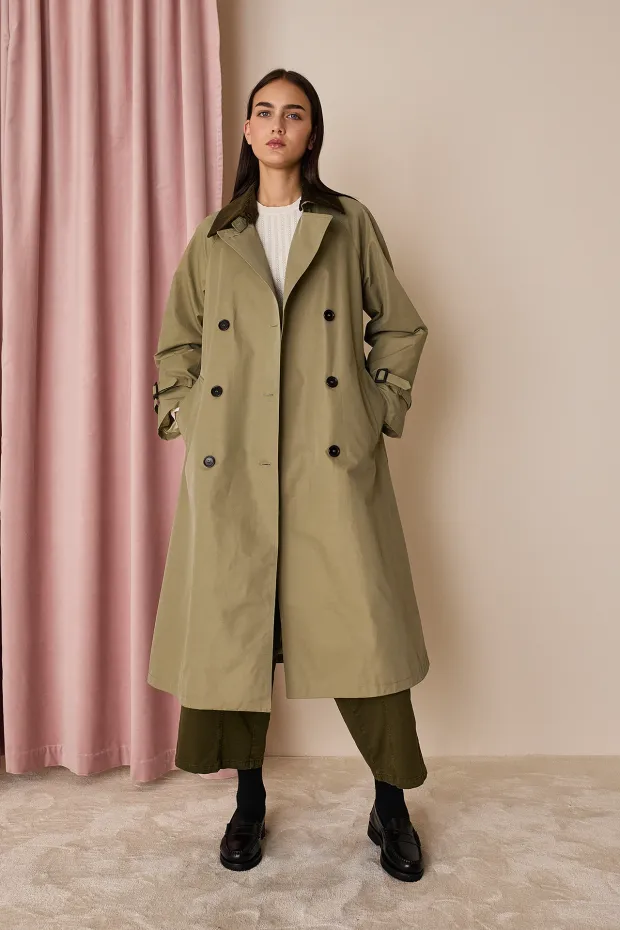 Waterproof cotton trench coat