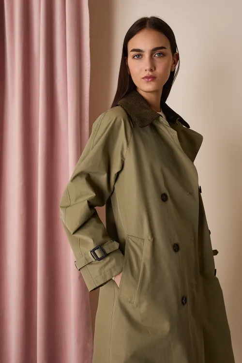 Waterproof cotton trench coat