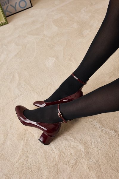 Mary Jane with ankle strap 6 cm