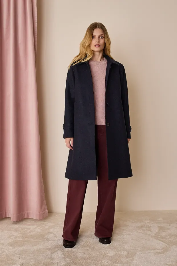 Virgin wool timeless coat