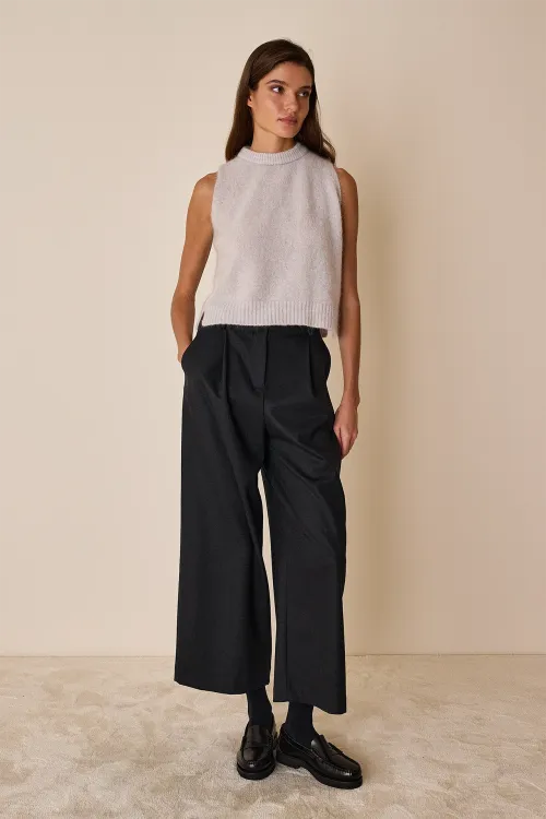 Virgin wool tailored trousers