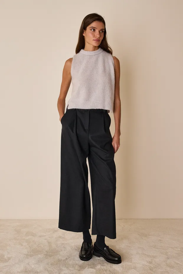 Virgin wool tailored trousers