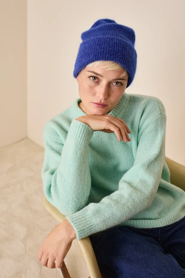 Mohair blend beanie