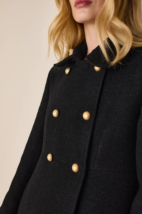 Boucle wool coat