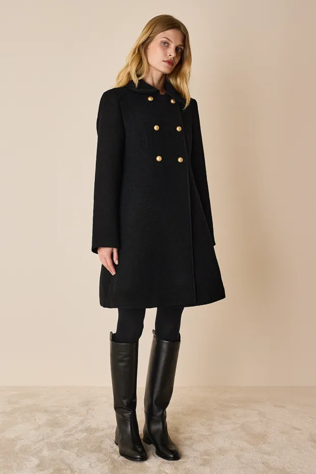 Boucle wool coat