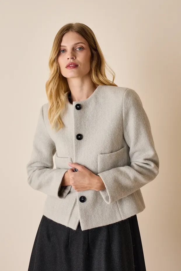 Wool and alpaca jacket