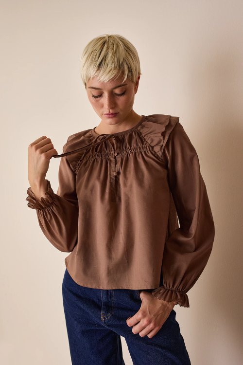 Ruffled blouse