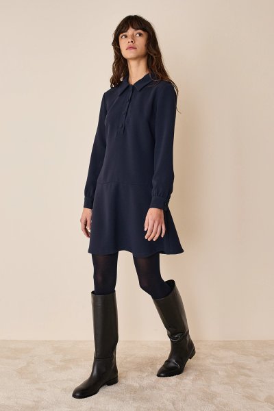 Tiered polo dress