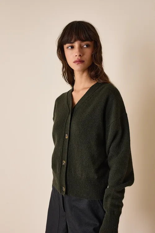 Wool and cashmere cardigan