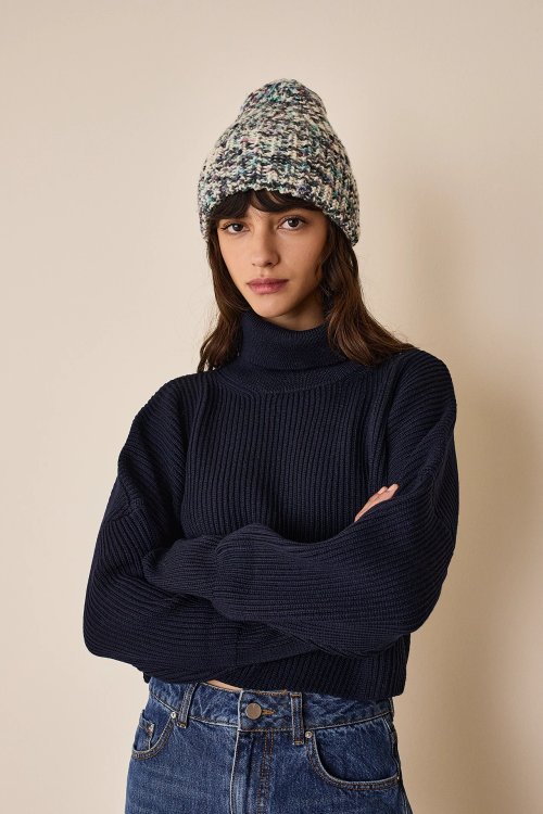 Multicolor fisherman beanie