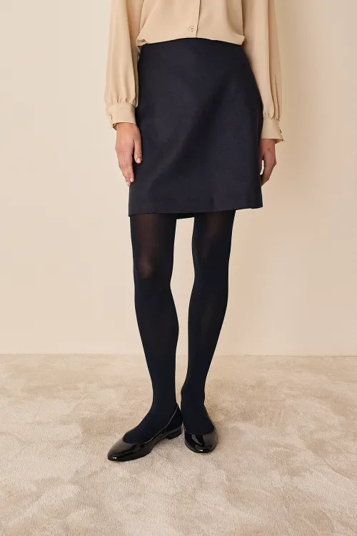 Wool and cashmere skirt