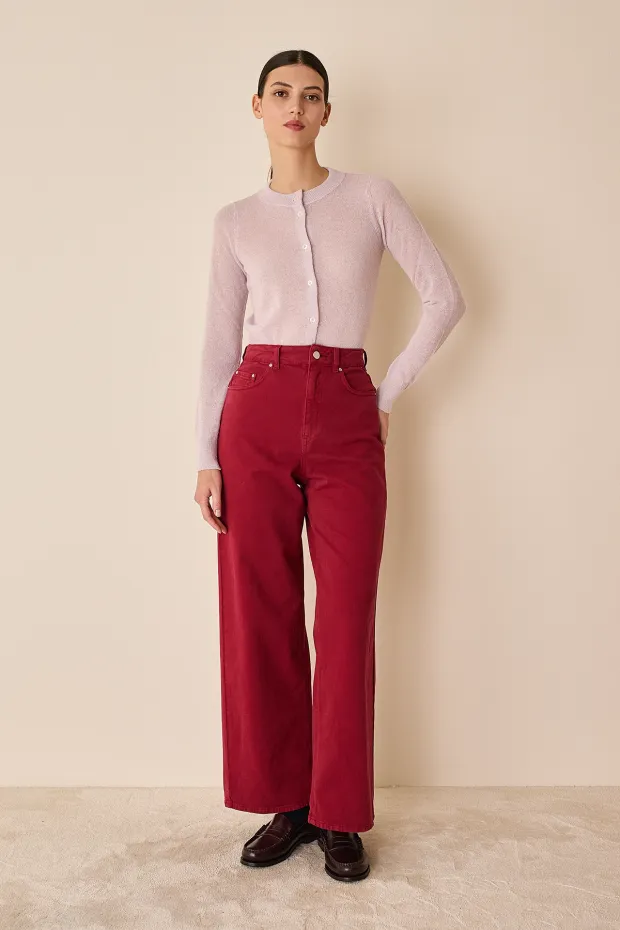 Garment-dyed trousers