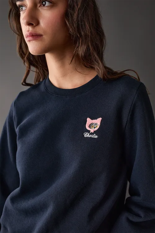 Embroidered cotton sweater – Natalia Shaloshvili