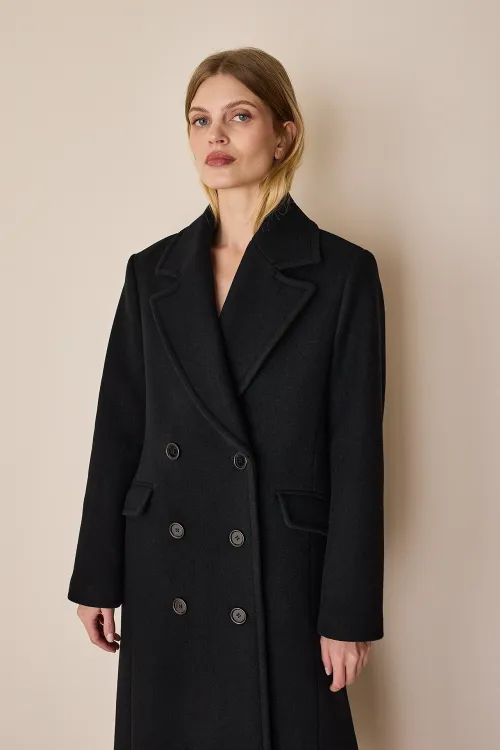 Wool and cashmere timeless coat