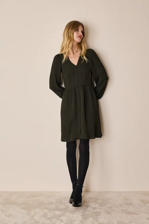 Fluid shirt dress