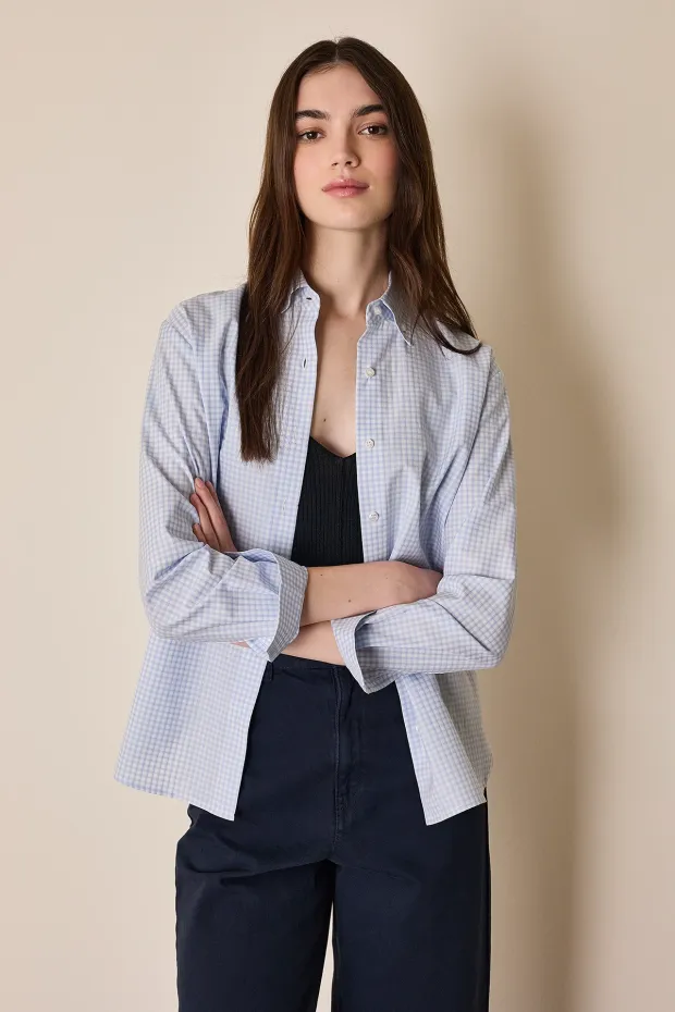 Button-down collar shirt