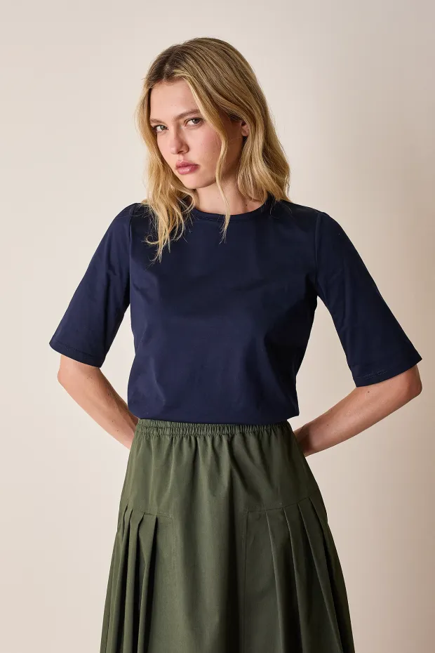T-shirt in cotone a mezza manica