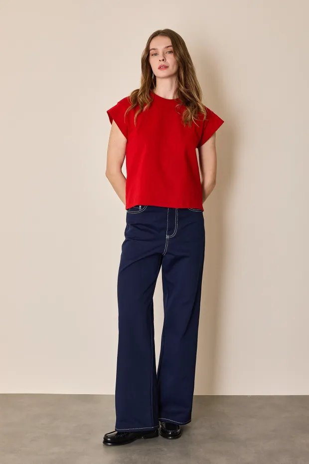 Cotton drill trousers