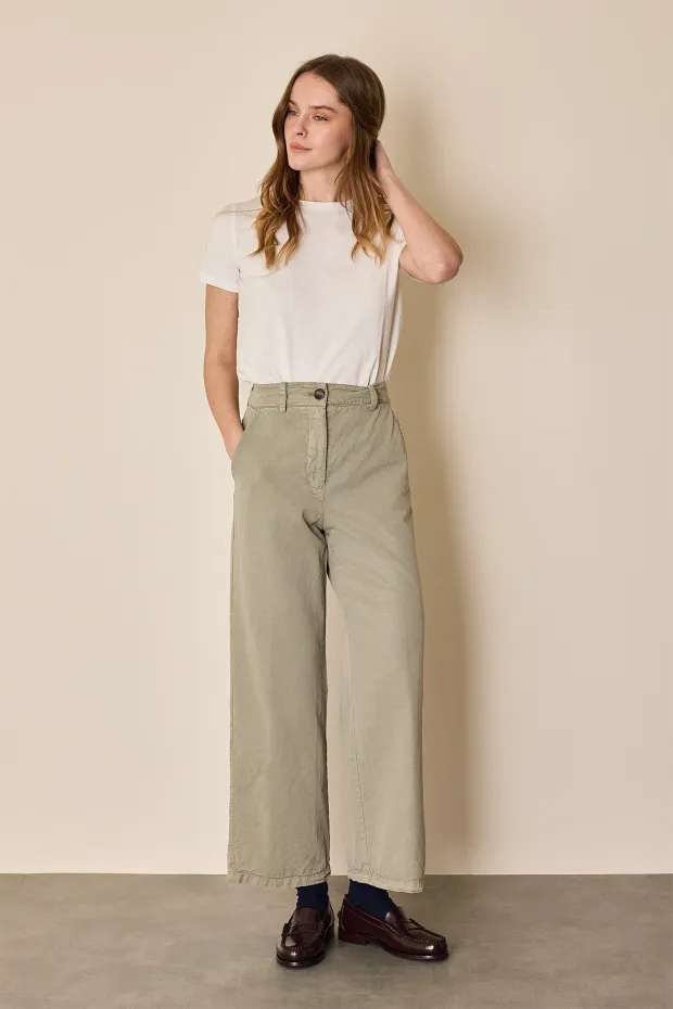 Cotton blend pants