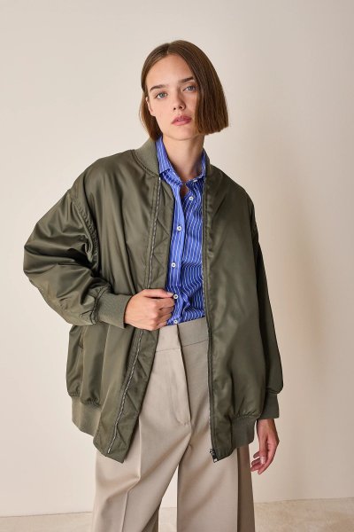 Padded bomber jacket