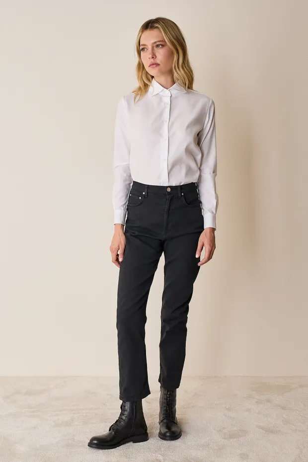 Stretch-cotton skinny pants
