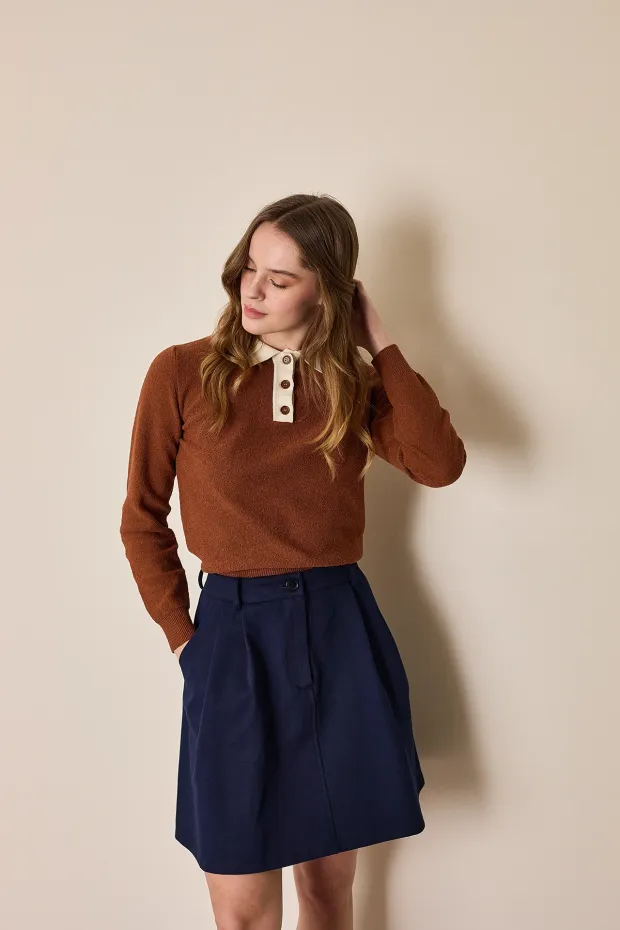 Terry knit polo