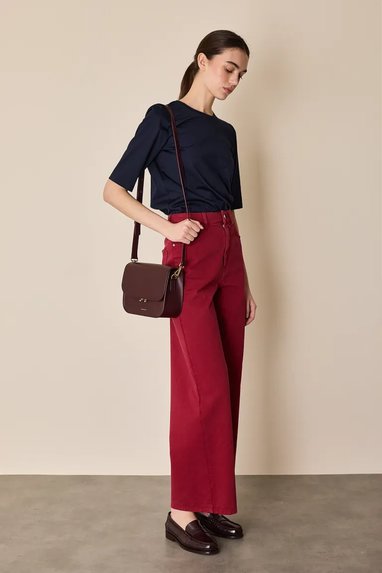 Garment-dyed trousers