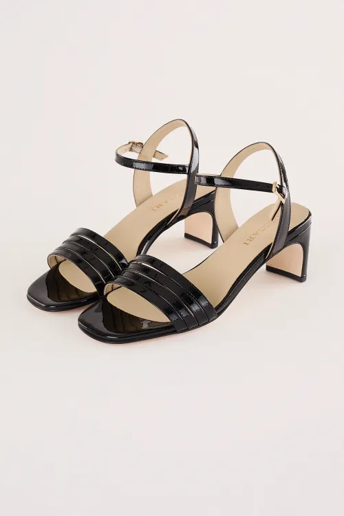 Sandals with leather straps 5 cm