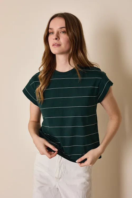 T-shirt con maniche a kimono