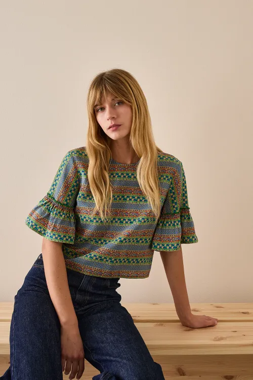 Bell sleeve top – Made with Liberty Fabrics