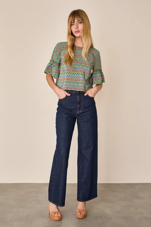 Bell sleeve top – Made with Liberty Fabrics