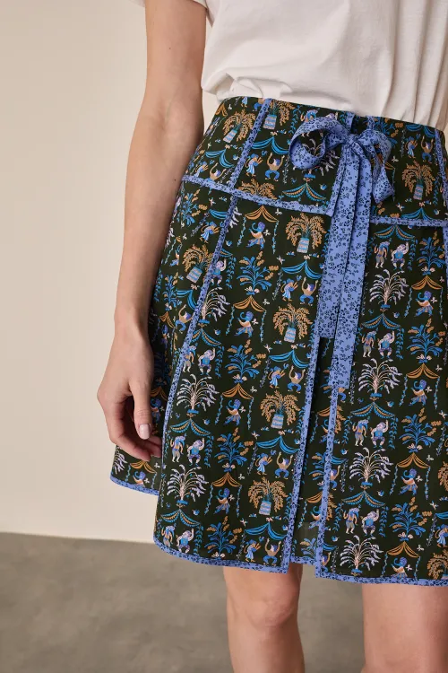 Panelled skirt with ribbon – Made with Liberty Fabrics