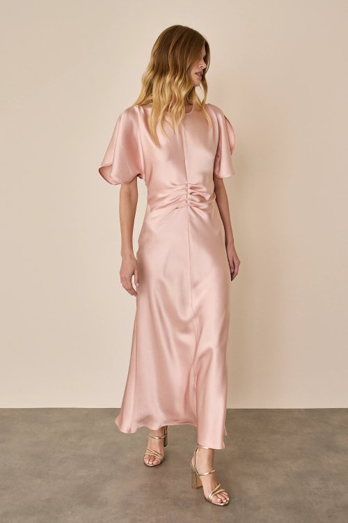 Cape sleeve dress
