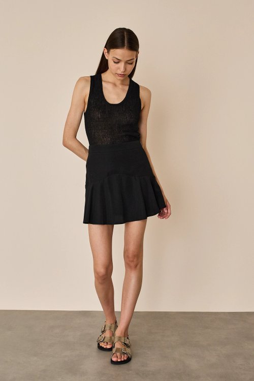 Skirt with built-in shorts
