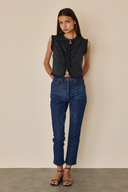 Jeans cinque tasche a gamba dritta