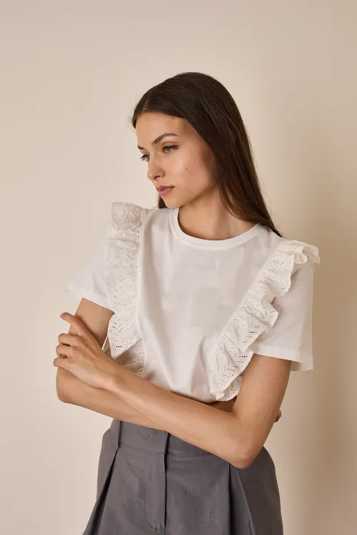 Ruffled tee