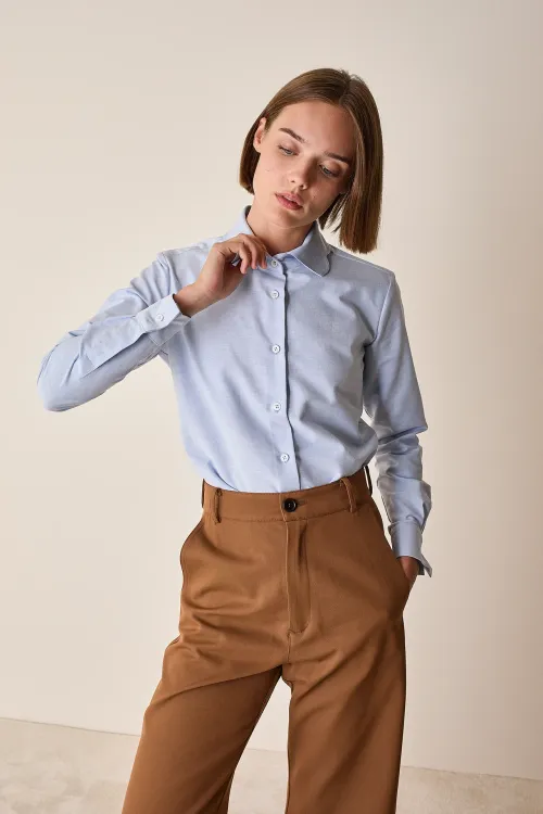 Petal collar shirt