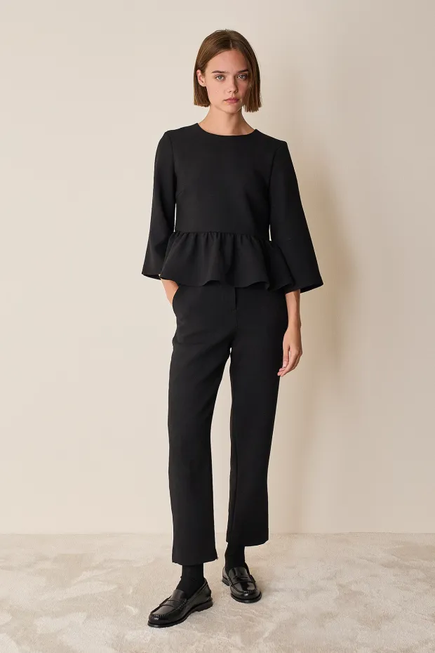 Pantaloni in lana stretch