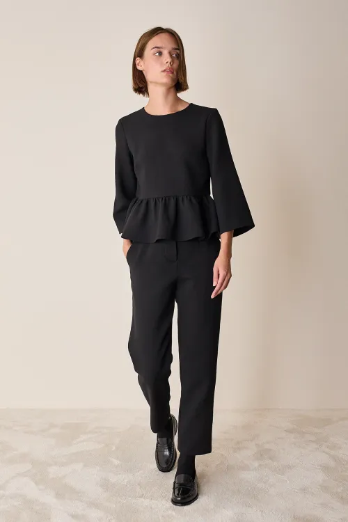 Pantaloni in lana stretch