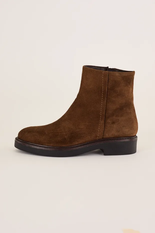 Suede ankle boots