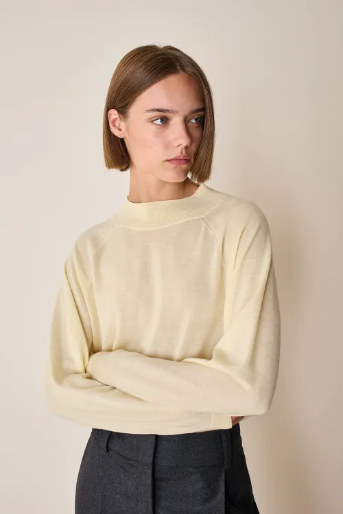 Mock-neck sweater