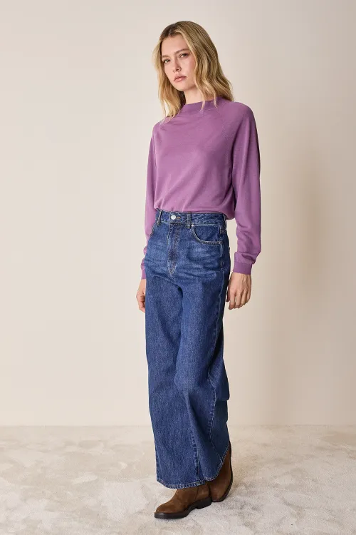 Mock-neck sweater
