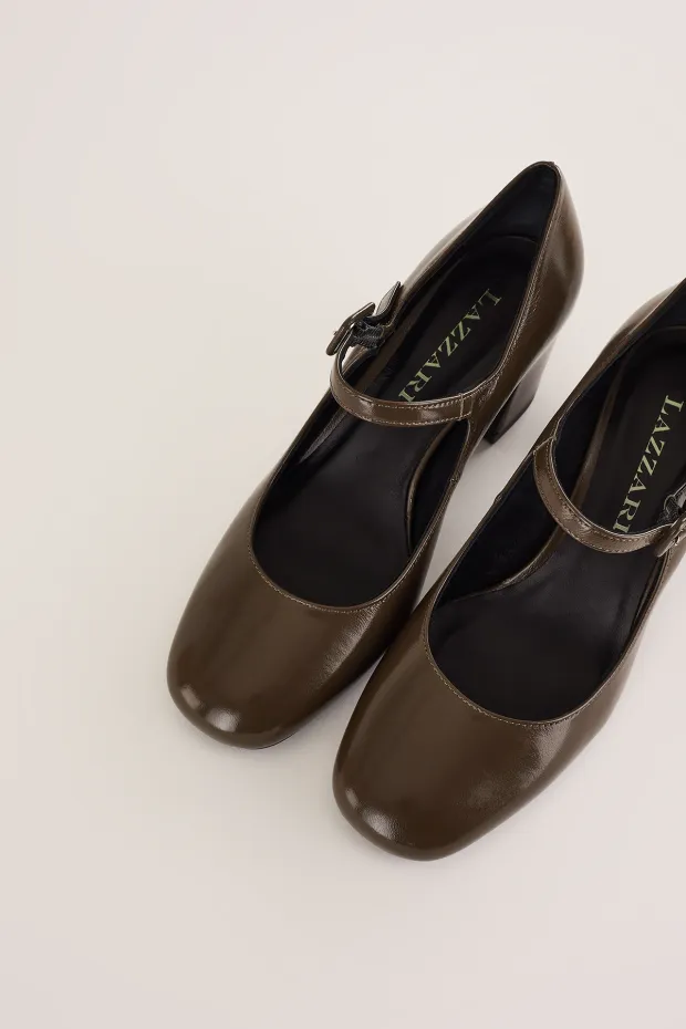 Soft patent leather Mary Jane 6 cm