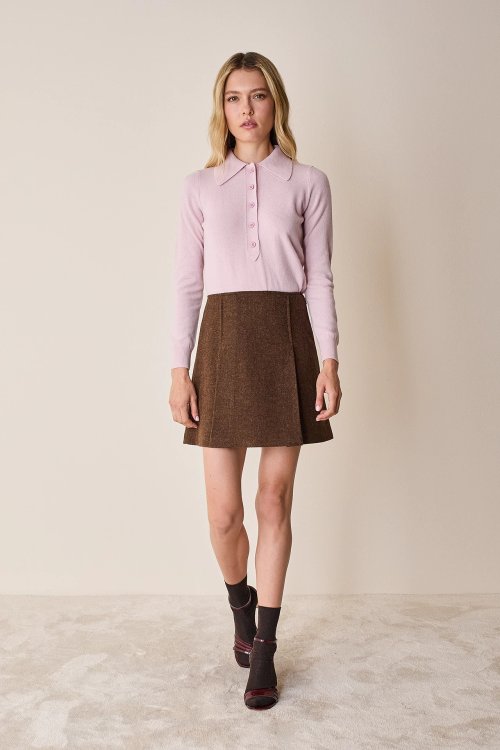 Box pleat skirt