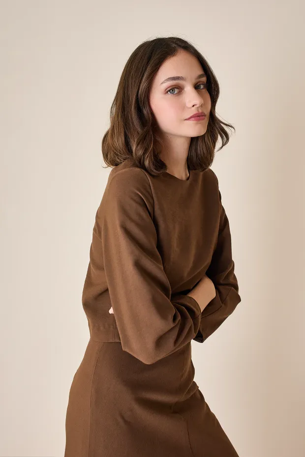 Blusa in tessuto fluido