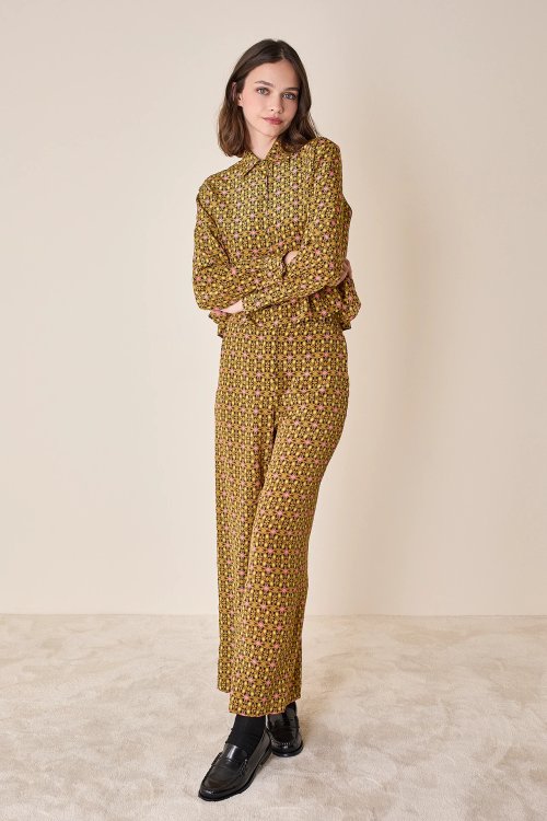 Silk fluid trousers – Made with Liberty Fabrics