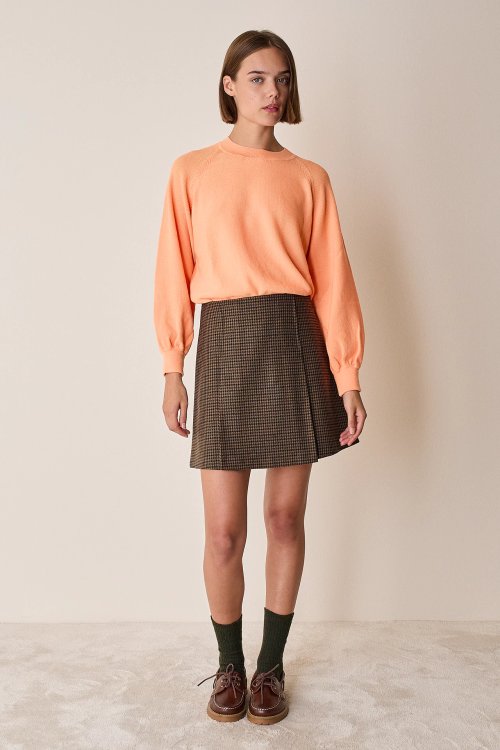 Box pleat skirt