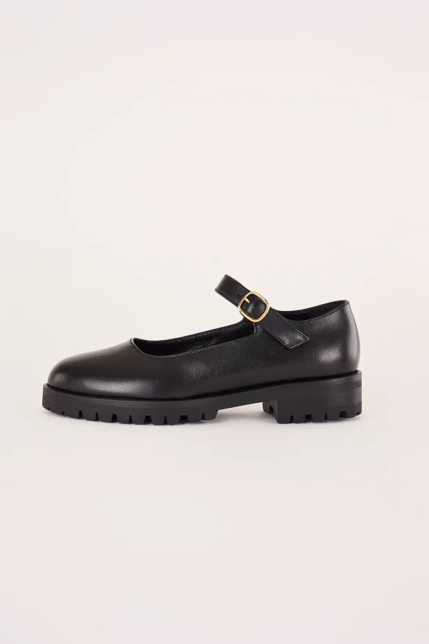 Mary Janes with rubber sole