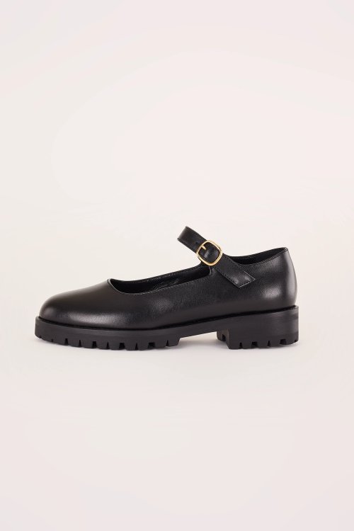 Mary Janes with rubber sole