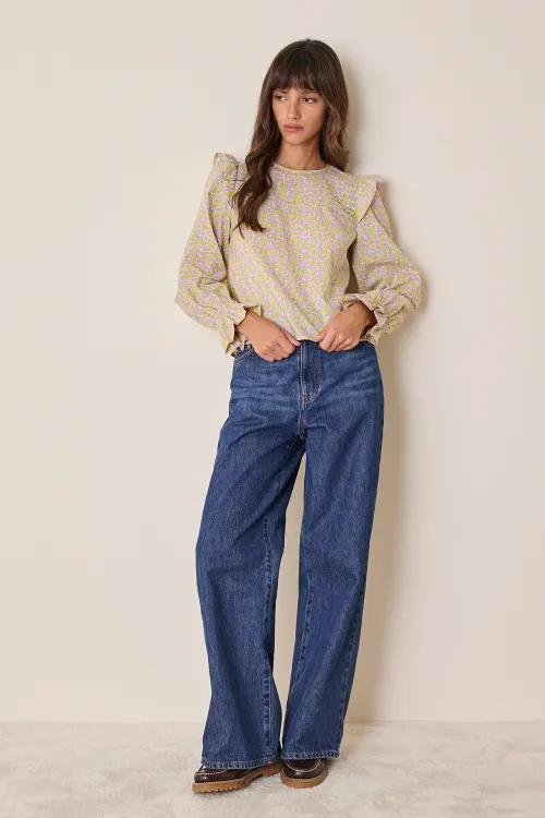 Top con volant – Made with Liberty Fabrics